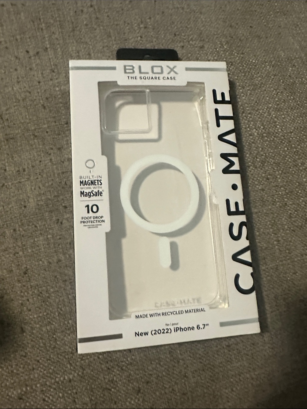case-mate BLOX MagSafe-Compatible iPhone Case - White
